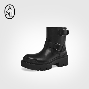 ASH女鞋 NICE切尔西靴厚底曾高户外露营西部靴女短靴AP320L12035
