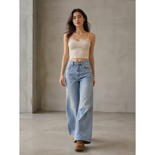 Levi’s李维斯春秋女士BLUETAB阔腿休闲牛仔裤006U6-0000