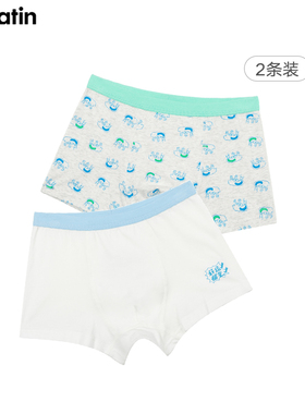 马拉丁童装儿童内裤24年春男大童舒适平角内裤11415N211S