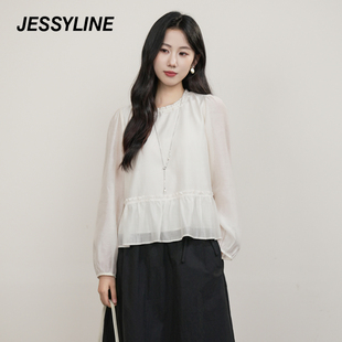 杰茜莱衬衫女小个子上衣 jessyline