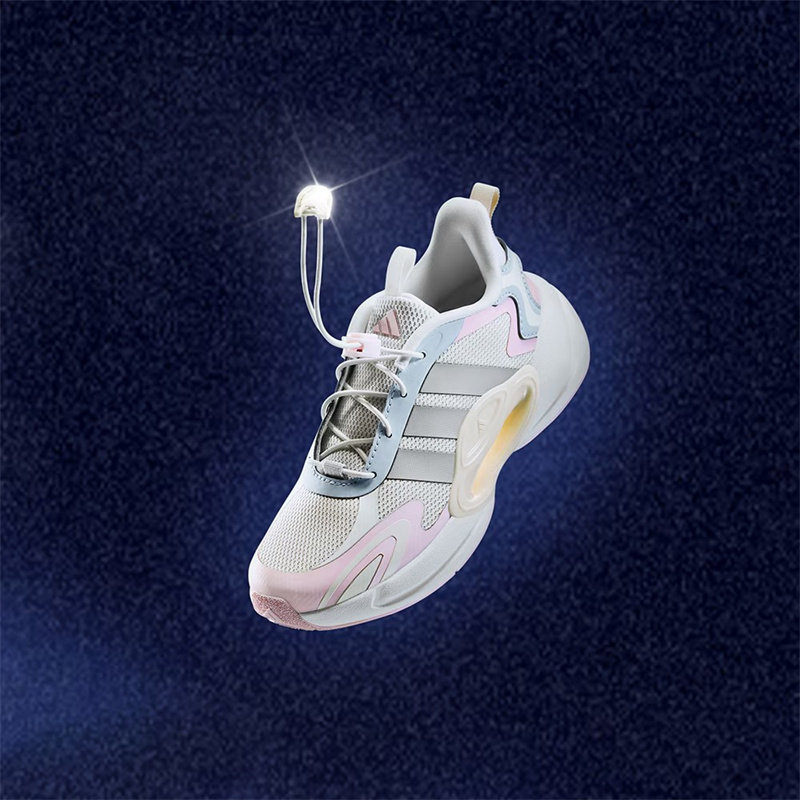 Adidas kids阿迪达斯女童星驰系列稳定缓震回弹运动休闲鞋 JR0575