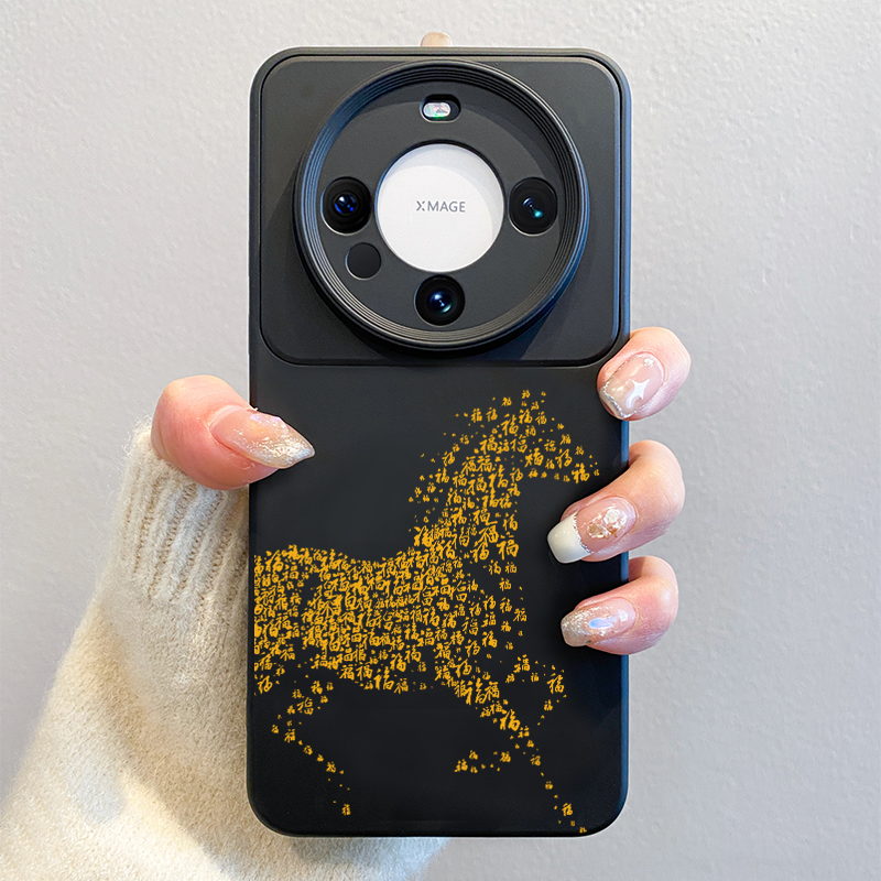 马年限定适用华为mate80promax手机壳2026新款mate70pro红色中国风60pro+高级pura70撞色硅胶50女本命年40套