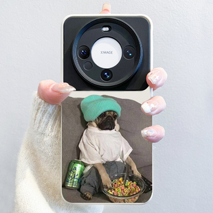 软壳60pro 液态硅胶mt30个性 软 mate50全包镜头m60pro新款 网红狗适用华为mate60pro手机壳mate40pro小众不撞款