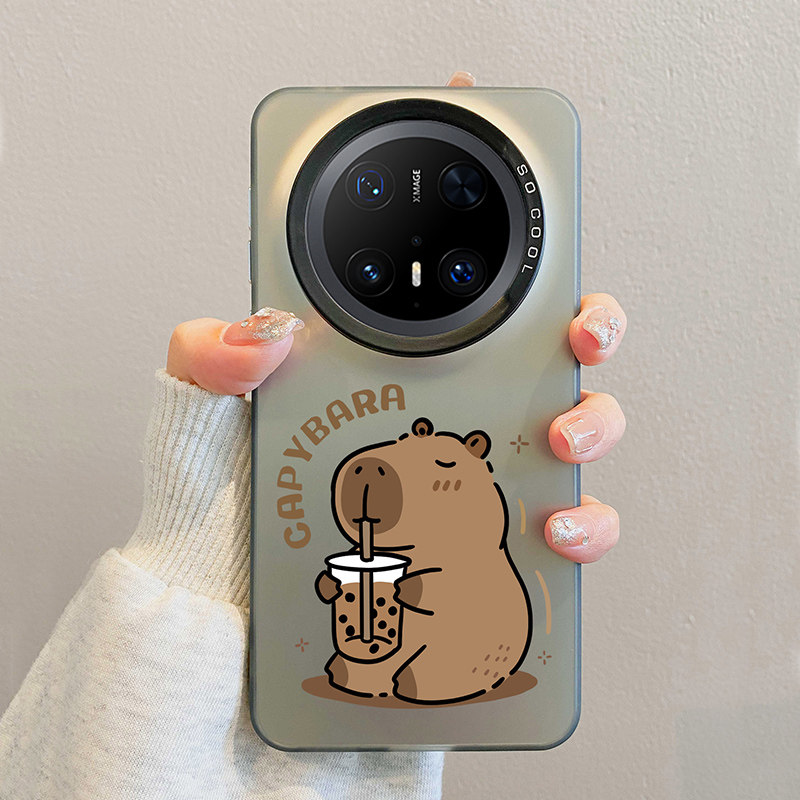 卡皮巴拉适用华为mate70手机壳2026新款mate60pro超火卡通pura70男女保护套70pro+个性M40pro不撞款50超薄软