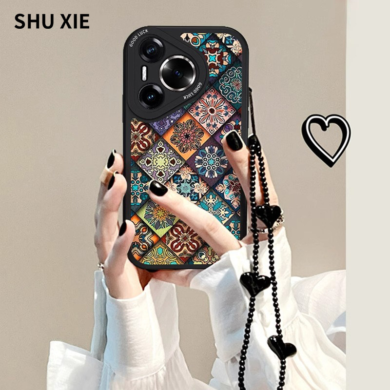 图腾适用华为pura70Pro手机壳新款高级感mate60复古中国风P70Pro秋冬小羊皮70Ultra高端保护套P60女款P50防摔