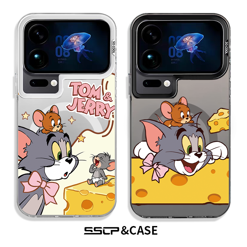 【肤感磨砂】适用小米17promax手机壳情侣新款xiaomi17超薄14卡通猫和老鼠15pro磁吸13硅胶防摔12男女ultra套