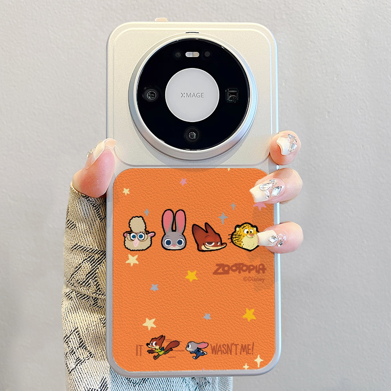 疯狂动物城适用华为mate80手机壳2026新款pura70pro撞色m70pro+小羊皮promax高级感mate60pro女卡通p80软防摔