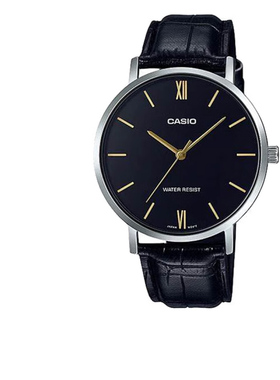 casio卡西欧手表男官方正品防水商务学生考试石英表MTP-VT01L-1A