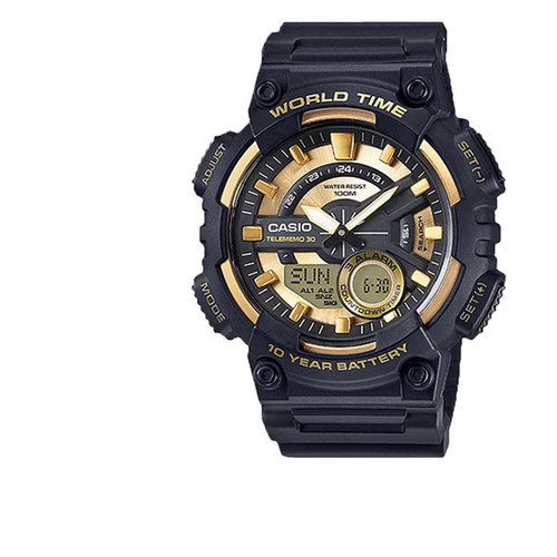 卡西欧学生双显电子运动防水手表