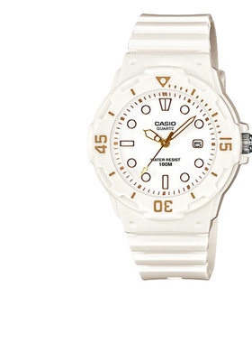 casio卡西欧手表女正品马卡龙色学生运动防水石英表LRW-200H-7E2