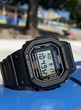 Casio卡西欧手表男小方块GSHOCK正品运动防水电子表DW-5600UE-1