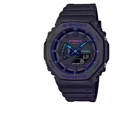 casio卡西欧手表男gshock八角橡树运动防水学生电子表GA-2100VB-1