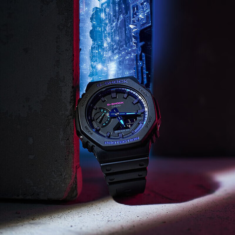 卡西欧手表男八角橡树GA-2100VB