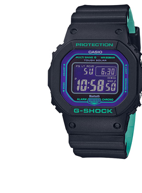 casio卡西欧小方块手表男gshock蓝牙太阳能运动学生电子表GWB5600