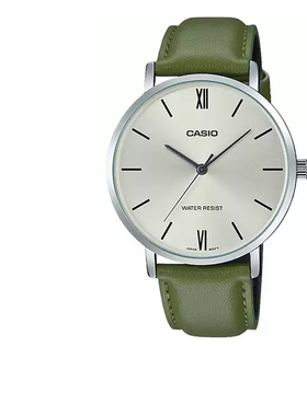 Casio卡西欧手表男官方正品商务简约非机械防水石英表MTP-VT01L-3