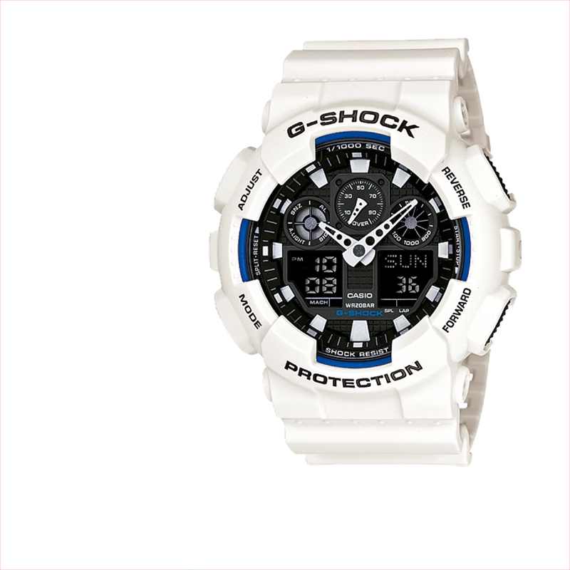 卡西欧男电子潮流运动白武士手表