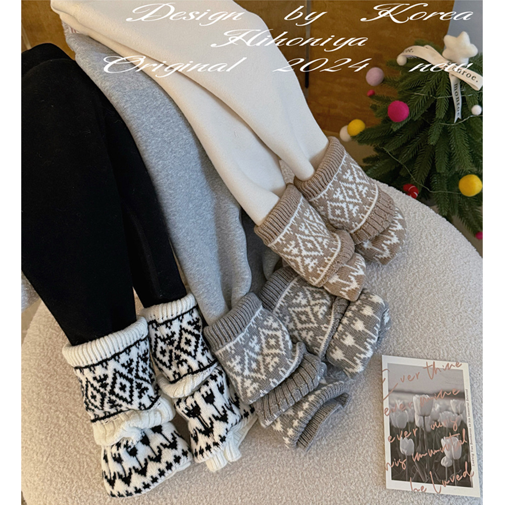 韩国童装2025冬季新款堆堆外穿加绒加厚韩版女童打底裤洋气时髦