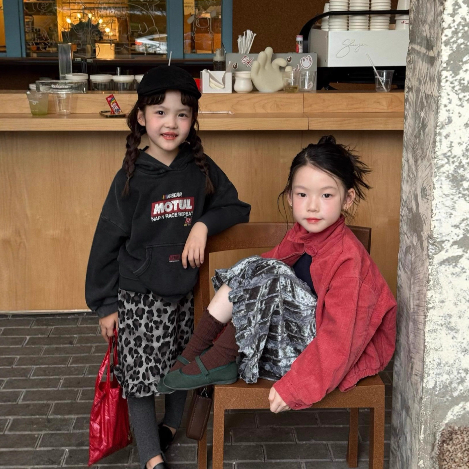 女童套装25秋季新款美式复古女孩简闲连帽卫衣女宝洋气豹纹半身裙,童装/婴儿装/亲子装,儿童运动套装,淘宝优惠券,粉丝福利购,淘宝优惠卷