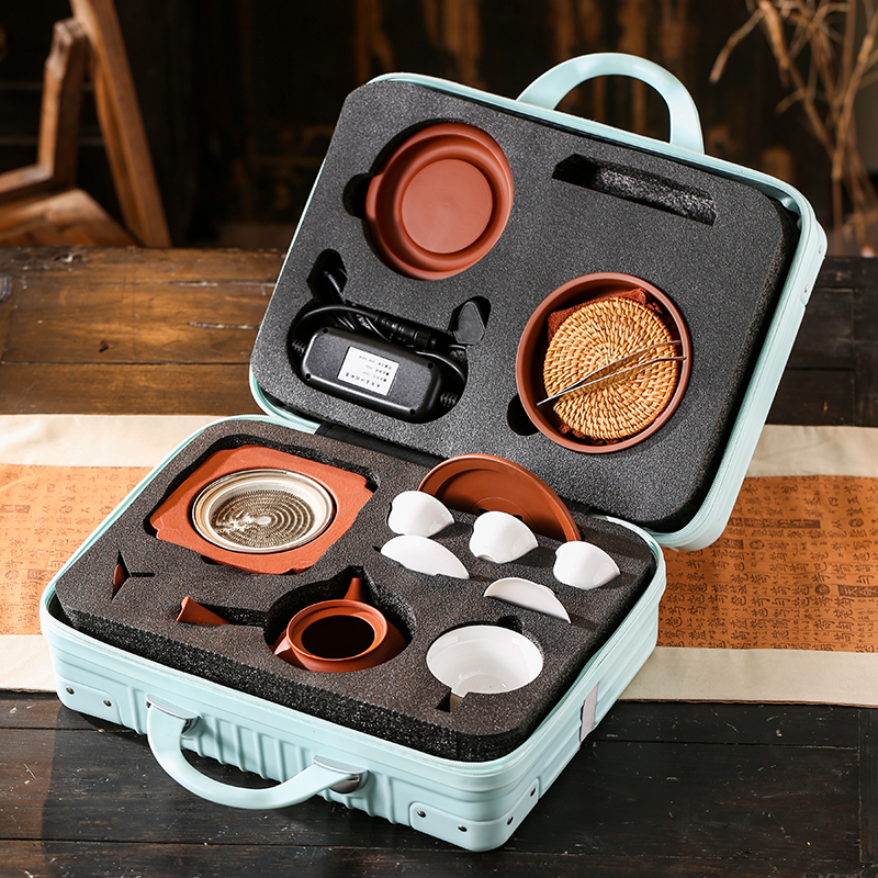 新款户外便携烧水炉具套装登山旅行煮水炉具潮汕功夫茶迷你户外炉