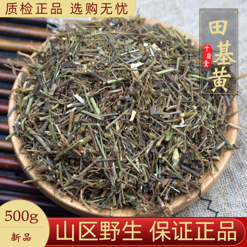 野生田基黄中药材500克/250g干地耳草黄花草雀舌草整株田基王干品