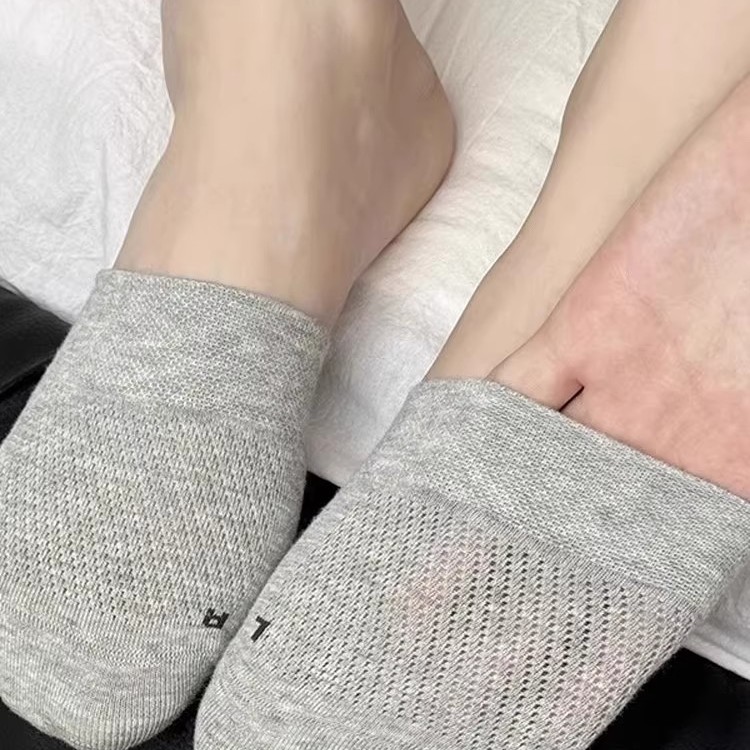 半拖袜子女短袜夏季薄款半掌袜网眼纯棉半截拖鞋袜前脚掌隐形船袜