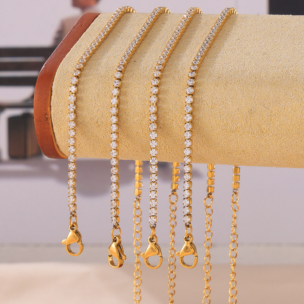 Light luxury style jewelry inlaid with zircon bracelet手链