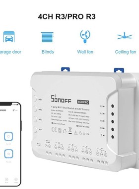 Sonoff Smart Switch 4CH R3/ 4CH PRO R3 Wifi Switch Module 4
