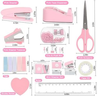 Office stationery set, stapler, scissors, nail remover剪刀