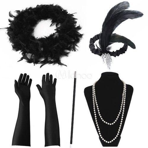 1920s Kadoorie Women's Accessory Set Clothing头饰头带发带
