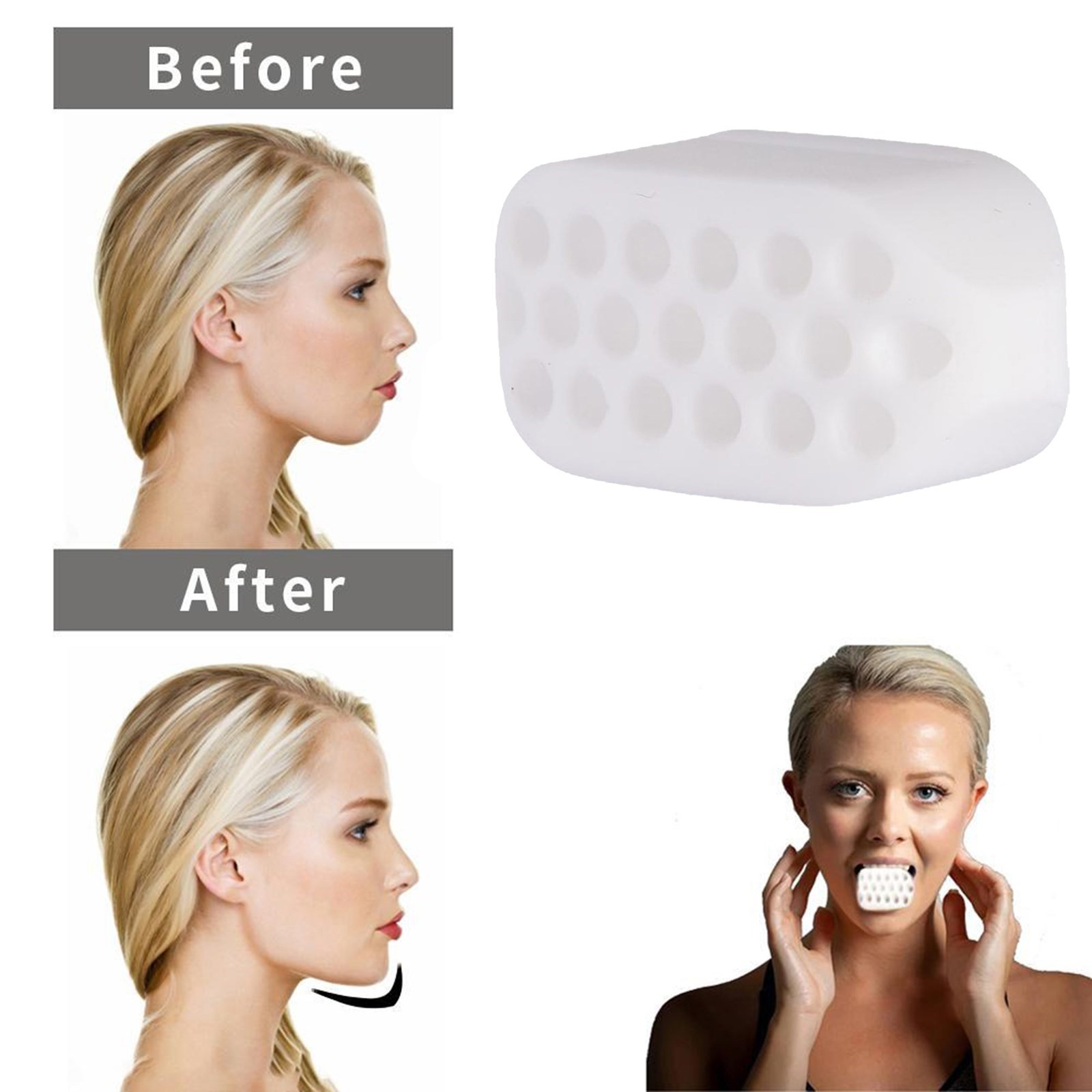 Jaw Exerciser Jawline Exerciser Jawline Shaper Face Neck Ex 饰品/流行首饰/时尚饰品新 其他DIY饰品配件 原图主图