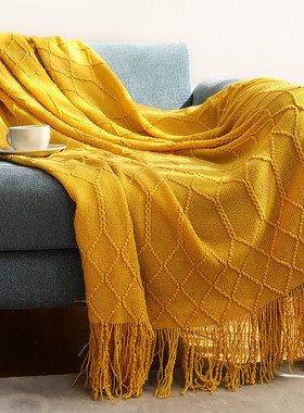 Knitted blanket, sofa blanket, cover blanket, tailbed blanke