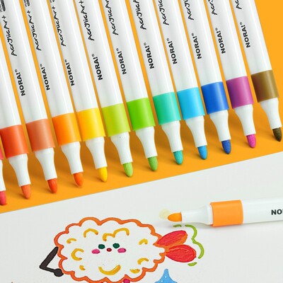 Acrylic marker waterproof 24 color set watercolor pen马克笔