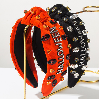 Trendy new headband with diamond studded letters accessories
