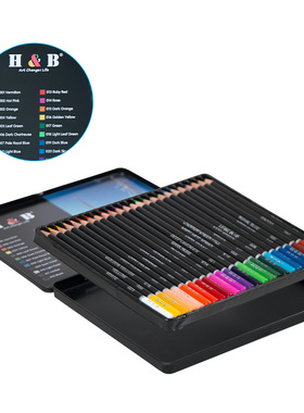 24 color oil-based art supplies with colored pencil set铅笔