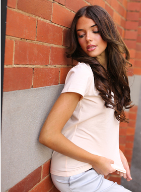 PassionWeekend「Clara Tee」亲肤棉 针织短袖T恤