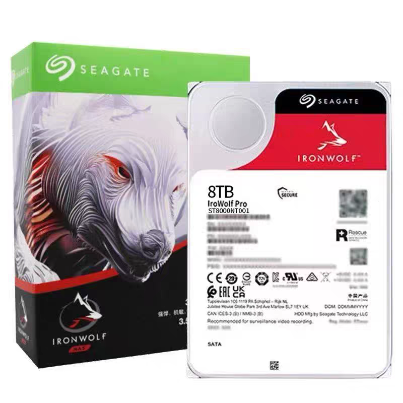 Seagate/希捷 ST8000NT001新款酷狼Pro8TB机械硬盘NAS网络存储8t