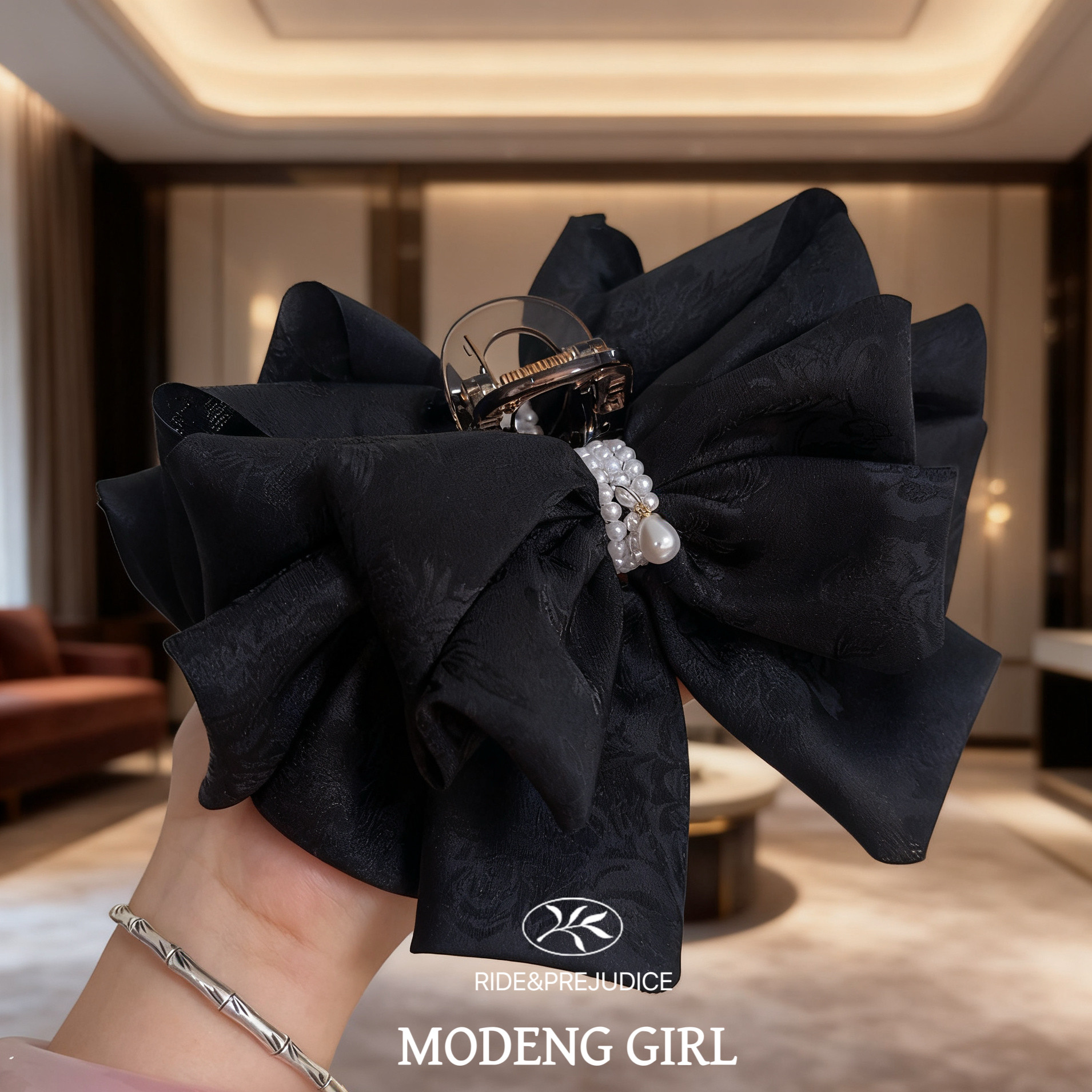 【维纳斯之梦】显发量~不规则多层饱满蝴蝶结抓夹大号鲨鱼夹原创