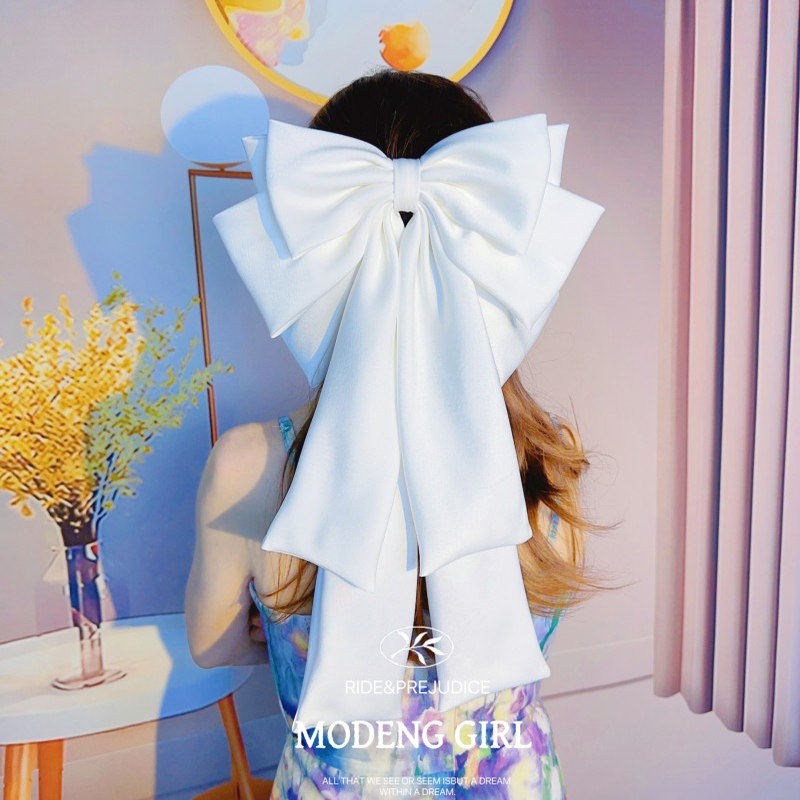 【白月光】显脸小很高级~超大六层蝴蝶结发夹女头饰发饰原创设计