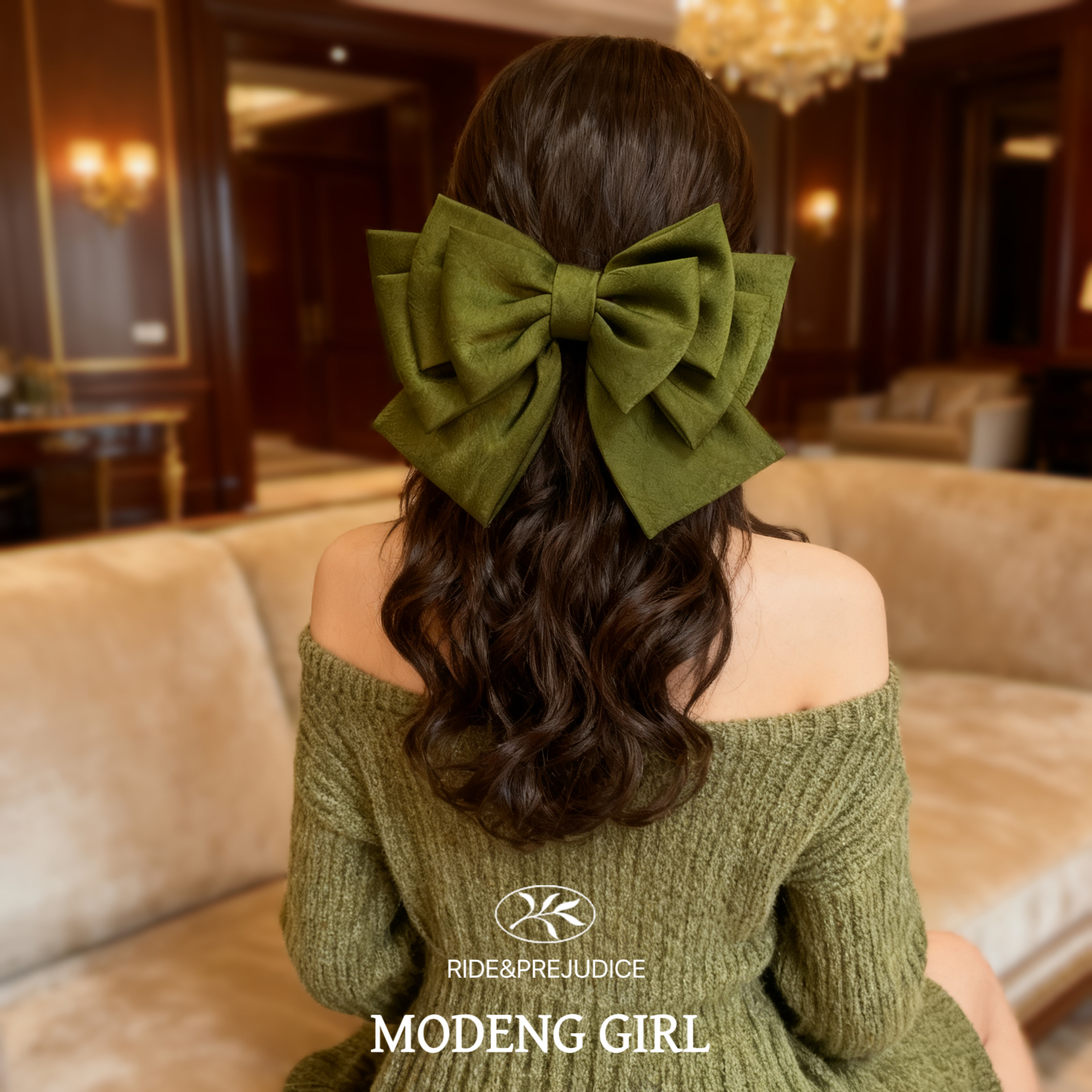 【古堡千金】多层饱满通勤款~大蝴蝶结头饰韩系弹簧夹生日氛围感