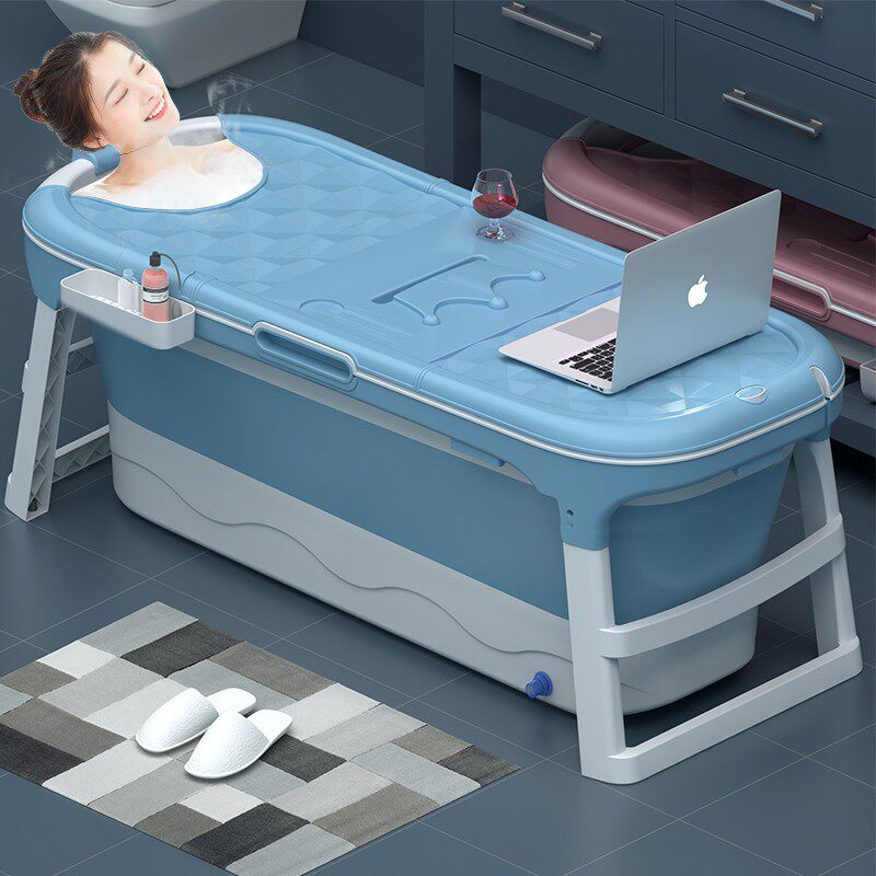 加厚成人沐浴桶儿童沐浴盆可折叠折叠式两用泡澡浴缸家用大人