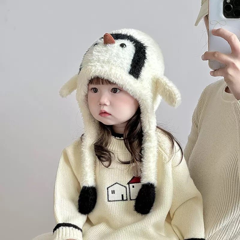 宝宝帽子秋冬季卡通防风护耳帽保暖企鹅加厚男女童套头帽,童装/婴儿装/亲子装,帽子,淘宝优惠券,粉丝福利购,淘宝优惠卷