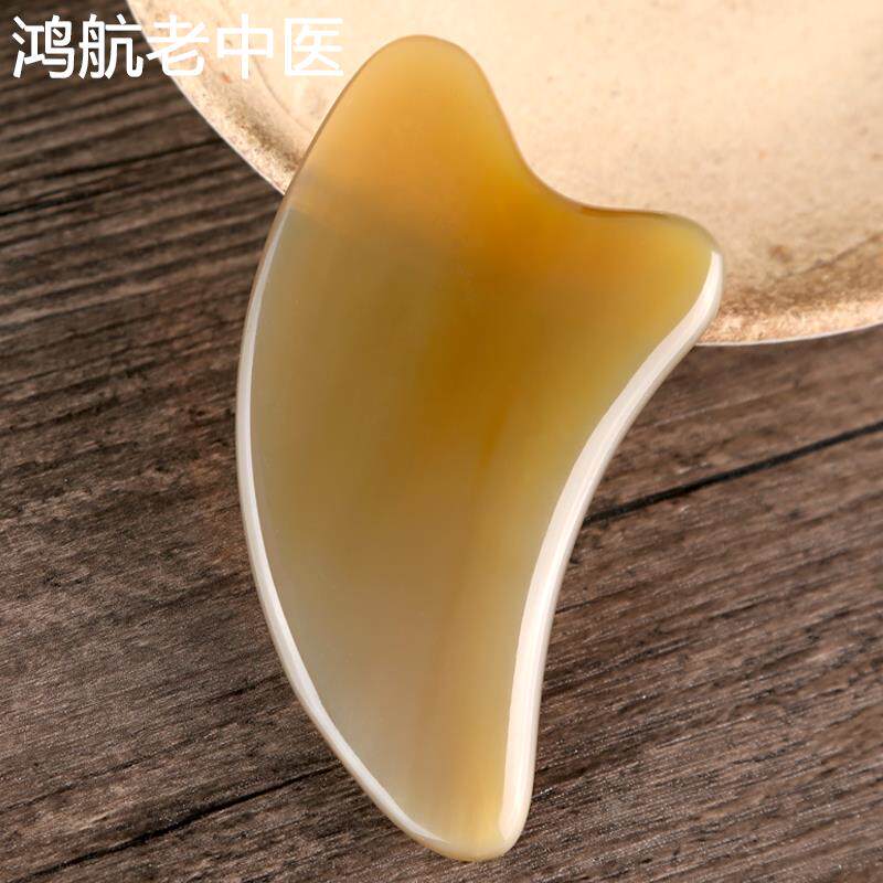 水牛角板刮痧脸部刮脸神器女拨筋棒美容棒面部通用眼部穴位按摩棒