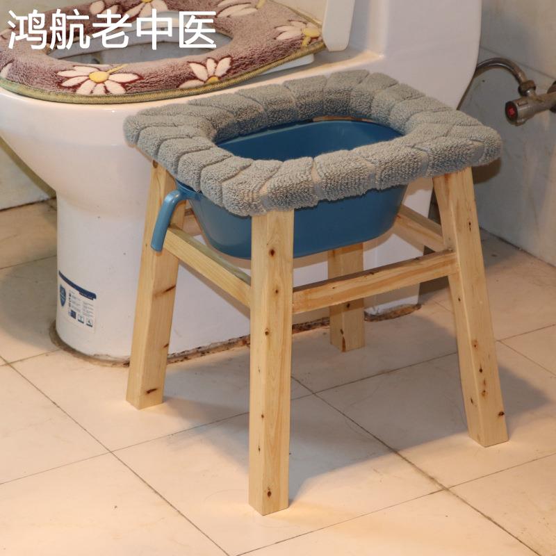 实木坐便椅老人孕妇坐便器厕所凳病人大便座椅木质坐便凳家用便携