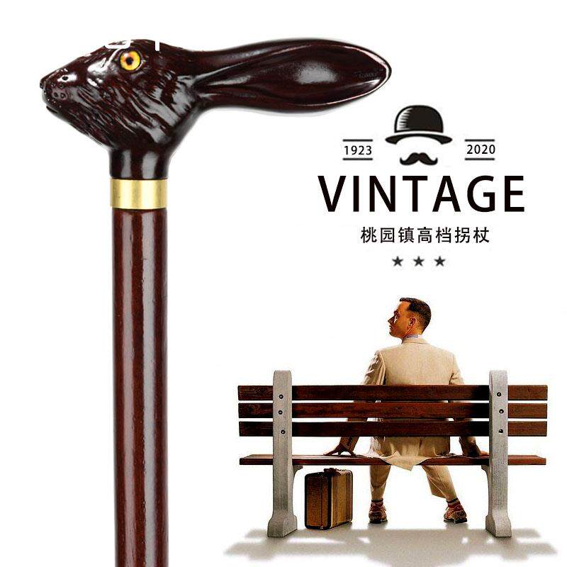 桃园镇拐杖英伦风实木手杖老人拐杖绅士兔子拐棍老人防滑拐杖包邮