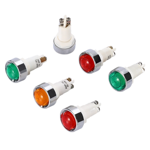 12mm小型塑料指示灯ADP-PL13.5电源信号灯红色 24V220V110V380V