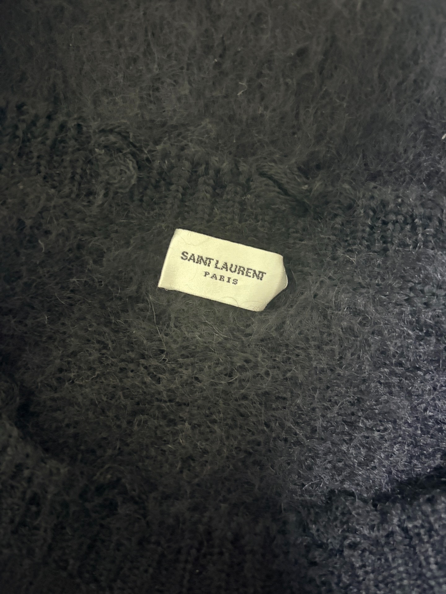 Saint Laurent Playboy Oversized Wool Mohair Sweater — back