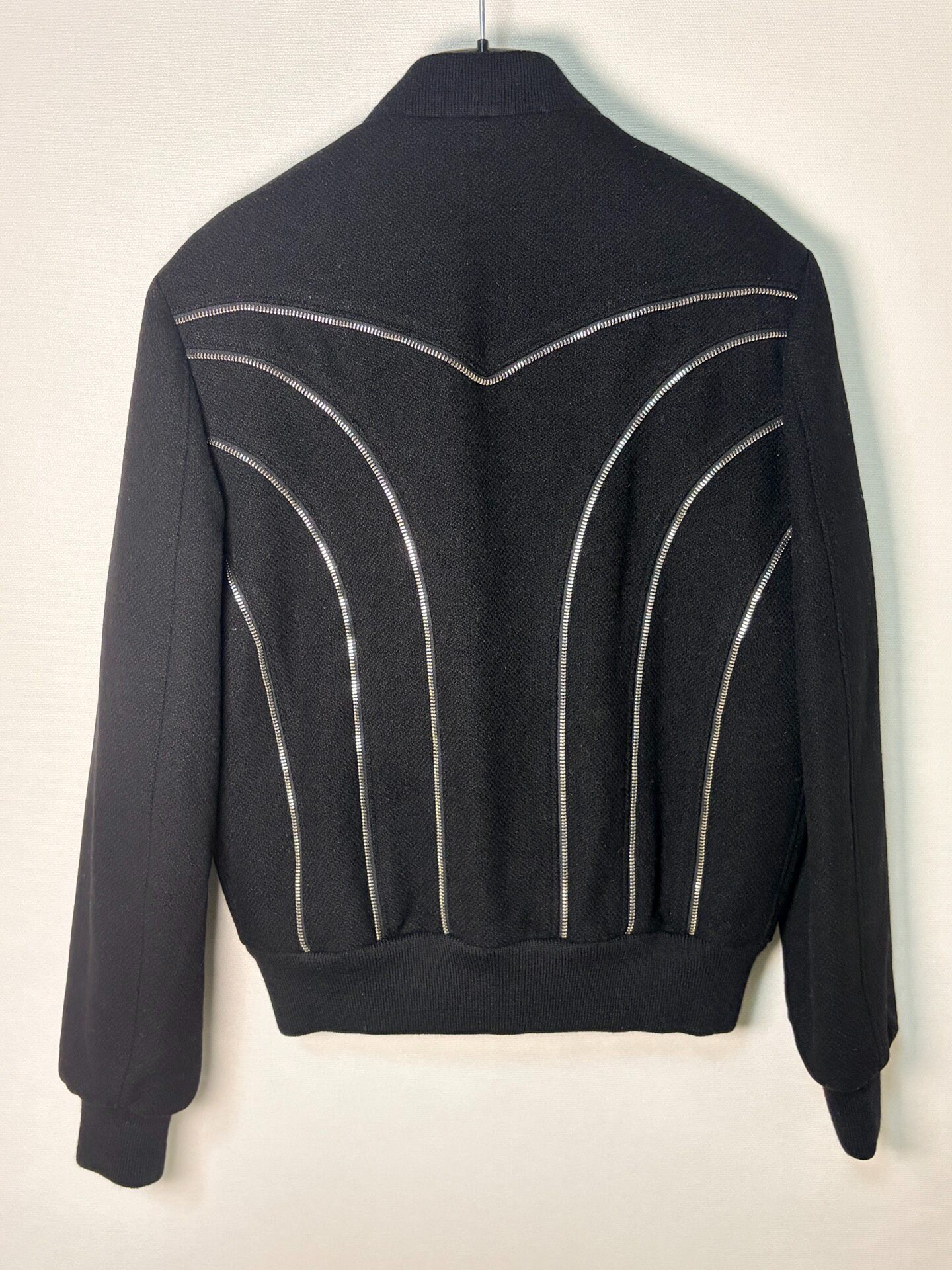 Saint Laurent 15FW Multi-Zipper Baseball Jacket — front