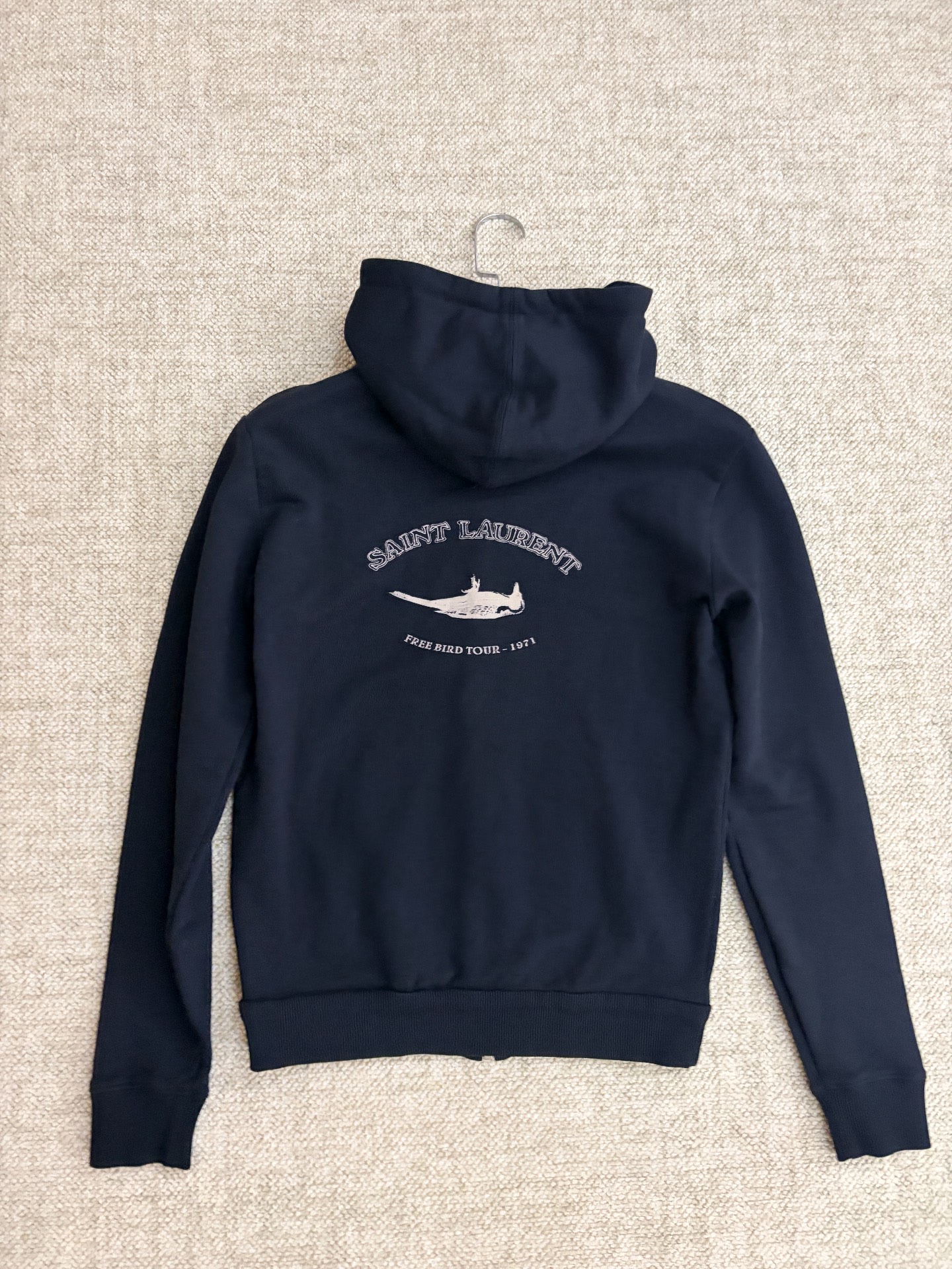 Saint Laurent Free Bird Navy Hoodie
