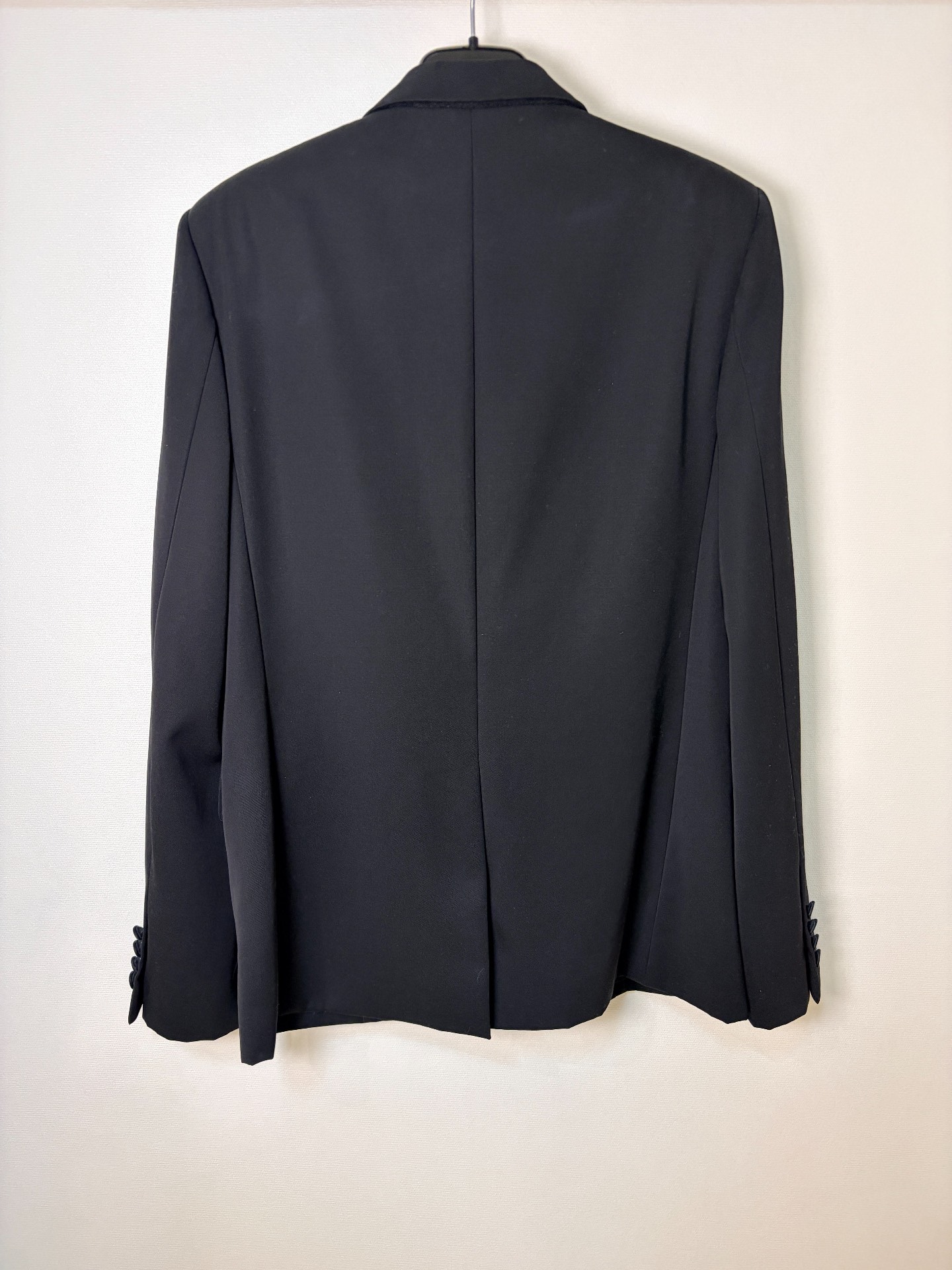 Saint Laurent Black Tuxedo Jacket — front