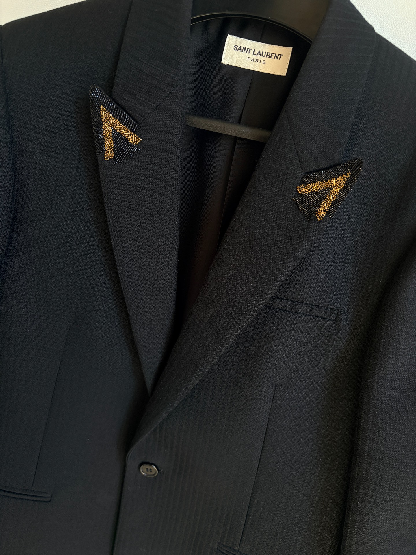 Saint Laurent 19FW Gold Arrow Blazer — detail